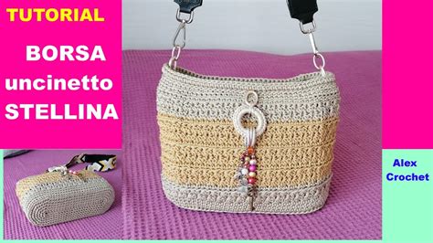 Tutorial Borsa Ada, clutch bag uncinetto 